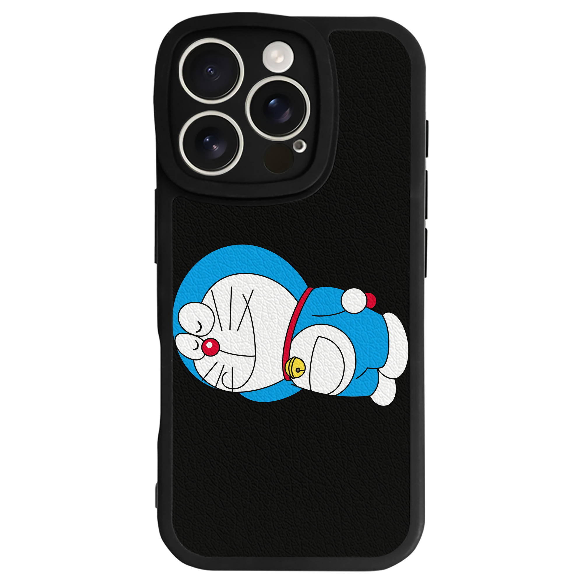 （画像用） ドラえもん Doraemon 【iPhone 16シリーズ対応】シリコンスマホケース（レザー調） 材質：シリコン